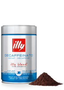 Illy Deca ground coffee decaffeinated 250g