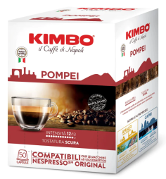 Kimbo Caffè Meraviglie del Gusto Pompei coffee capsules 50 pcs