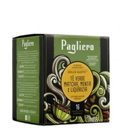 Pagliero Matcha/Mint green tea capsules 16 pcs